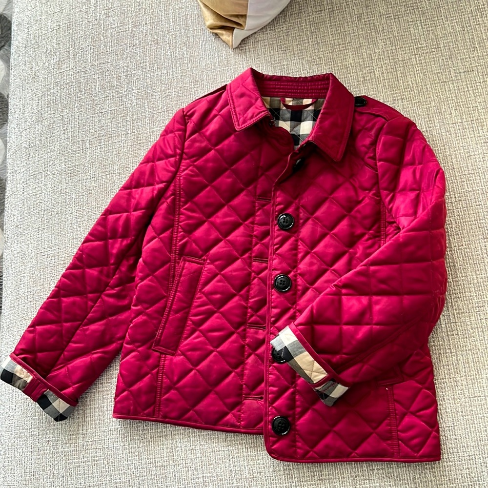 Kids Berry Burberry Coat